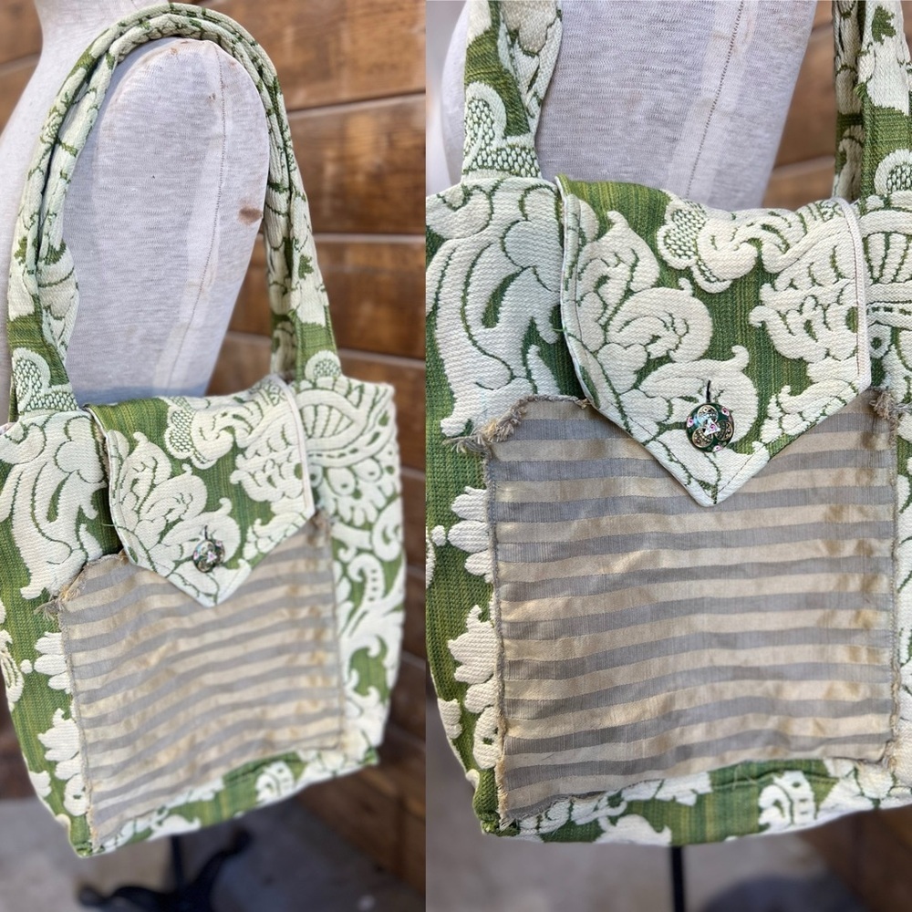 Repurposed Unique Handmade One Of A Kind Tote Shoulder Purse Bag